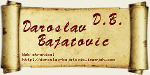 Daroslav Bajatović vizit kartica